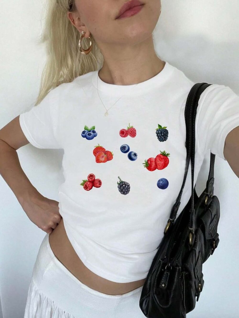 Berries Baby Tee | Fruit Pinterest Aesthetic Shirt | Cute Y2K Graphic Tee